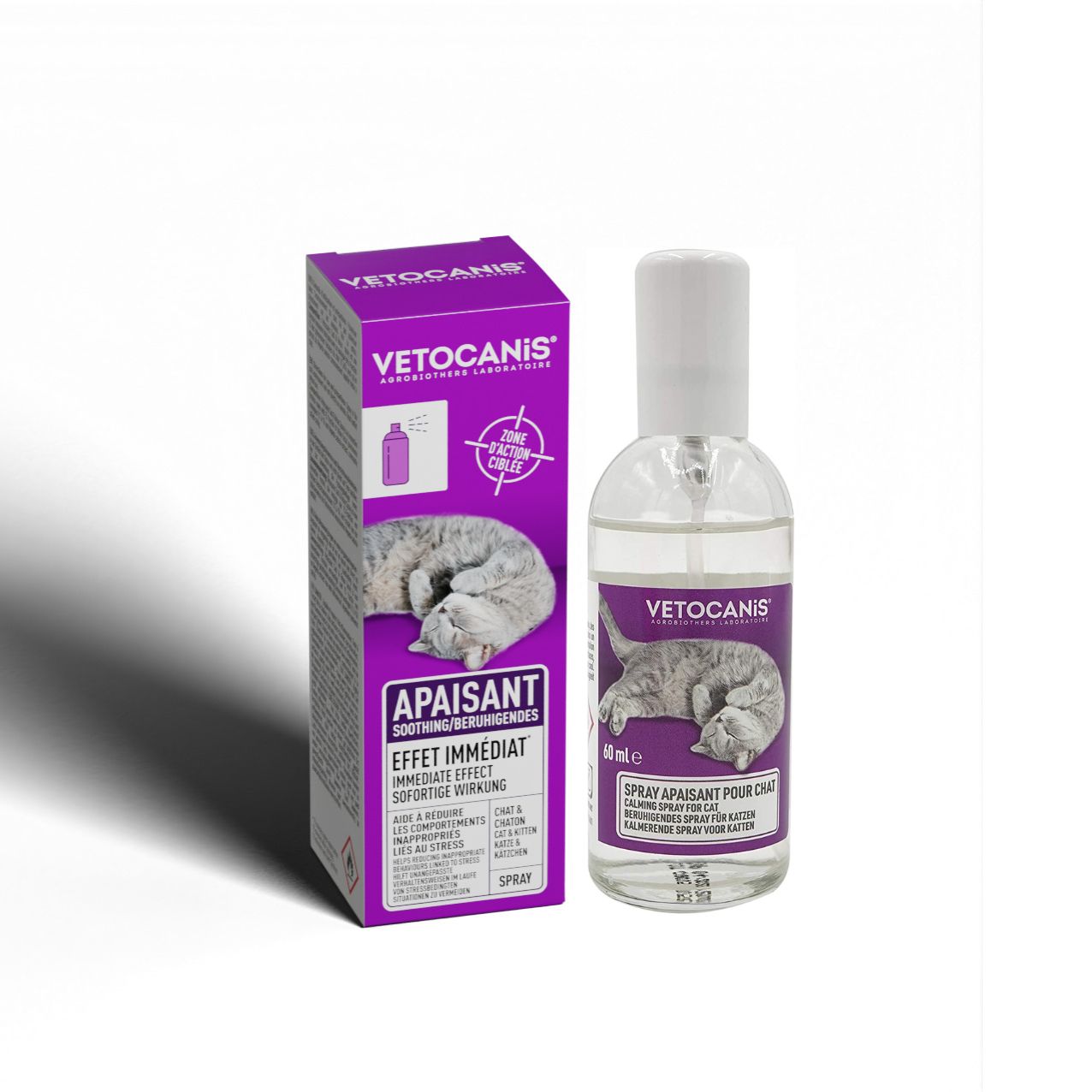 ÔCALM Solution calmante pour les chats - Phéromones (Spray 29 ml)-Pharmacie  VEAU